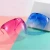 Import Wholesale Hot Sale 2021 Oversized Transparent Face Shield Eyeglasses UV400 Colorful Big Frame Sunglasses For Men Women from China