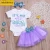 Wholesale New Birthday Dresses Baby Girl Birthday Outfit 3Piece For Girl