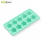 Wholesale New Design 10 Cavity Star-shaped  Non-stick Silicone Ice Cube