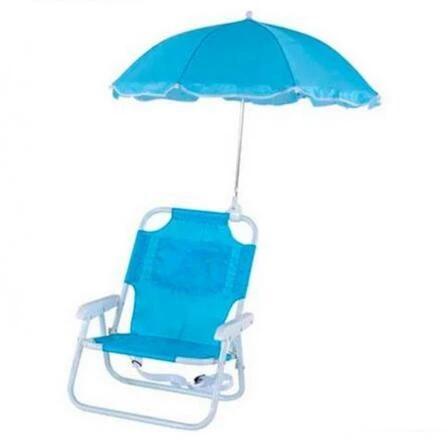 wholesale personalized kids folding beach chair with umbrella