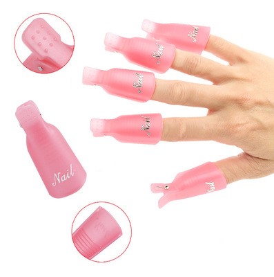 Wholesale Pink Gel Polish Nail Technology Reusable Clip Remover Tool