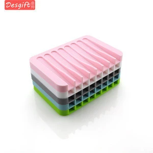 Wholesale Plastic Silicone Soap Dish , Soft Silicone Soap Holder , Plastic Soap Box
