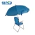 Import Wholesale polyester cheap folding beach chair with umbrella from China