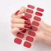 Wholesale red nail stickers popular red nail wraps 3d nail art