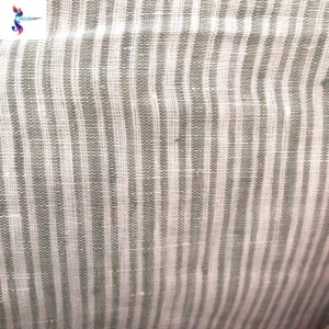 Wholesale super soft cheap yarn dyed linen fabric stock in keqiao