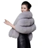 Wholesale Women Faux Fox Fur Shawl Fashion Warm Winter Wedding Shawl