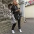 Import Women 2Pcs Set Casual Tracksuit Loose Hooded Sweatshirt from China