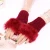 Import women Knitted Faux Rabbit Fur Mittens Knit Arm Fingerless gloves Winter Knitted Warmer Glove from China