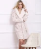 Women Printed RobeS With Front Pockets Flannel Fleece Plus Size Nightgown Long Plush Robe Femme
