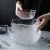 Import WONDER gold rim salad glass bowl Irregular glass fruit bowl tea wash kitchen bowl from China