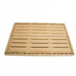 Wood look plastic pallet folding foldable wooden stackable collapsible hand fruit vegetable pp packaging storage crates