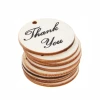 Wood Thank You tags with twine for wedding decorative laser cut wood crafts