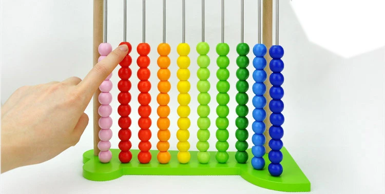 Wooden math abacus toys set for kids,Wooden bead counting abacus