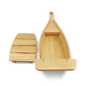 Wooden Sushi Boat Serving Tray Restaurant Supplies-Display Plates