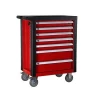 Workshop Durable 7 Drawer Steel Tool Trolley Metal Rolling Storage Tool Chest Cabinet With Tools