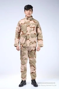 [Wuhan YinSong]Military Tri-Color Desert Camo Camouflage Battle Fatigues Guard Army Uniforms for Dubai Army