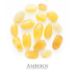 www.Amberos.LT - AMBEROS Amber Beans style Loose Beads