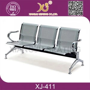 XJ-411 China Supplier Public Outdoor Furniture 3 Seater Bus Station Waiting Chair