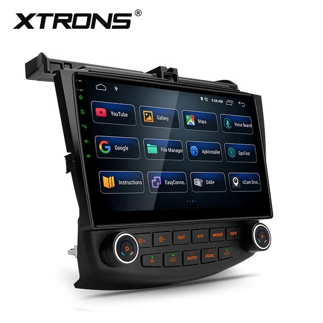 XTRONS 10.1&quot; touch screen android car gps tracking systems for honda accord 2002 - 2007 support TPMS OBD 4G