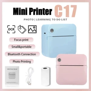 YANXI Mini Thermal printer Simplicity Portable Printer Printing Study Notes Self-adhesive Label BT App Multiple fonts