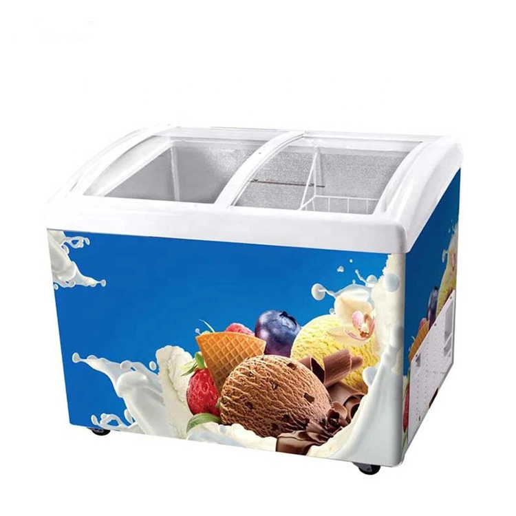 Youchuang professional customized ice cream display refrigerators freezer fridge