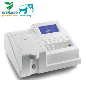 YSTE-21BV good price portable 5 inch touch screen open reagents clinical veterinary semi-auto chemistry analyzer