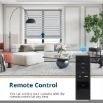 Zemismart Smart Wood Shutters Tuya Roller Shade Blind Work With Google Home Alexa Support OEM