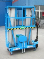 ZHONGPU Handling Equipment Hot Sale Single Mast Aluminum Alloy Aerial Working Lift Platform