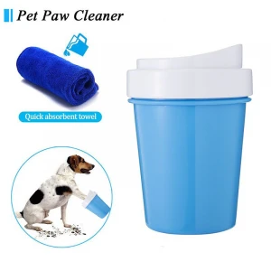 Fully Detachable Design Outdoor ready to ship Wholesale Portable Pet Paw Cleaning Cup Cleaner brush