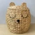 Natural Bear Lion Water Hyacinth Round Bin Basket Eco-friendly Animal Basket Laundry Storage