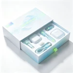 Custom White Base Lavalier Microphone Rigid Gift Box, Multi-Style & Multi-Box Structure, OEM ODM Custom Logo Printing P
