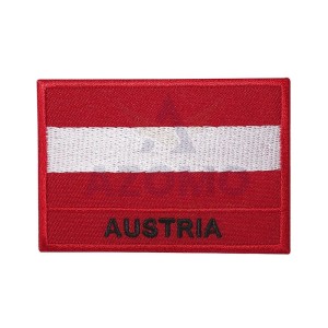 Austria Flag Embroidered Patches