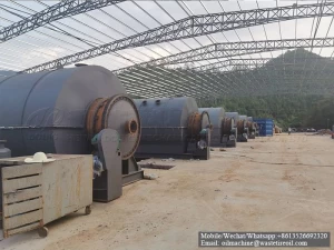 High efficiency waste tyre to fuel oil pyrolysis plant for sale