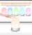 Import nursery light RGB colorful night light with alarm clock and light wake up function timer lamp for baby and adults from China
