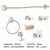 Import Bathroom Shelf Wall Mounted Double Layers Bar Holder Gold Towel Rack from China