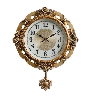 Retro style antique swinging pendulum beautiful wall clock B8248G
