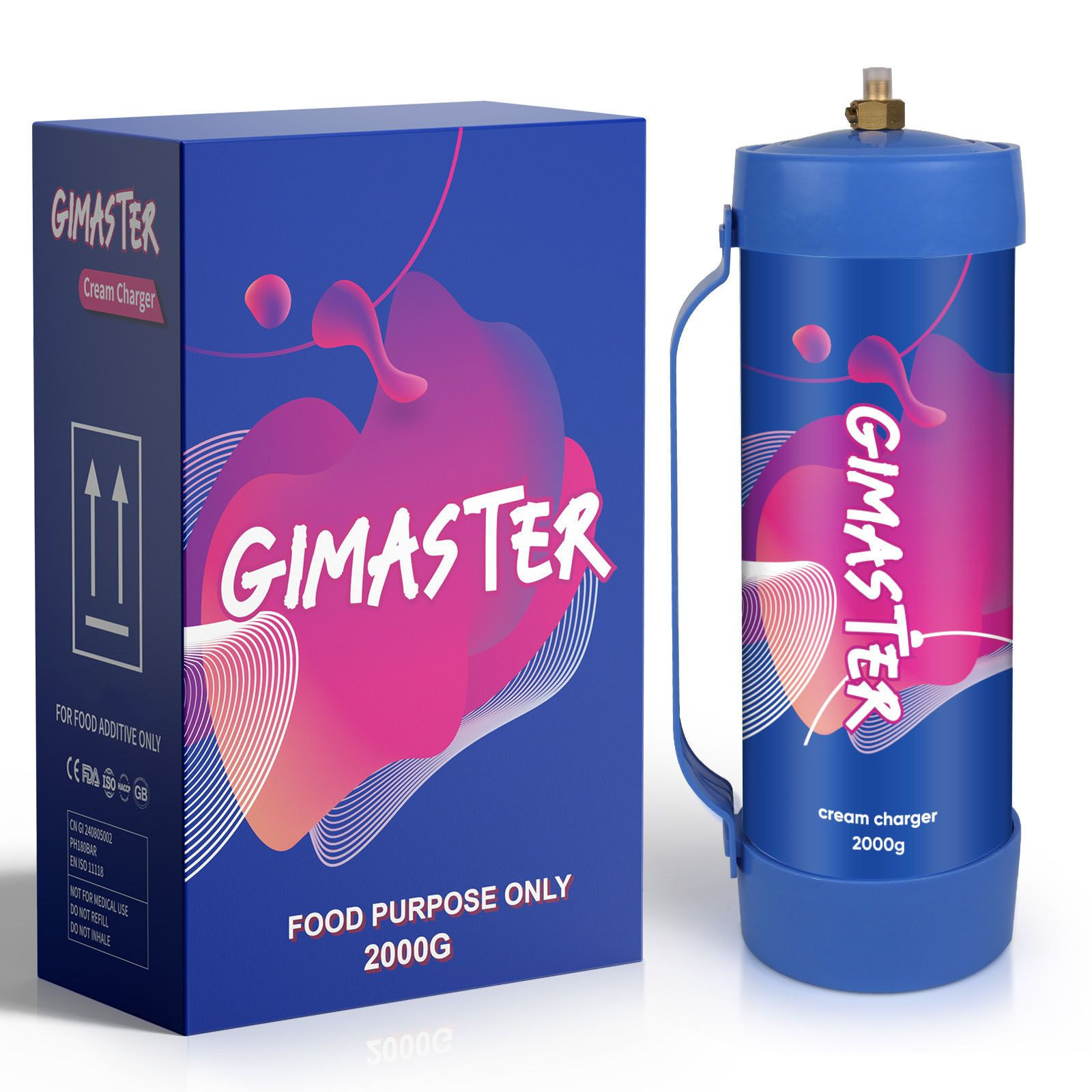 Buy Wholesale Gimaster Customized 3kg Steel Dessert Tools Whip Gas 