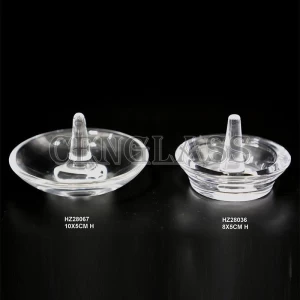 Glass Tableware Clear Glass Ring Holder