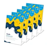Customized OEM/ODM Transparent L-Shaped Acrylic Sign Rack, Acrylic Price Tag Table Number Holders Display Stand for Res