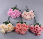 10 acacia roses, (silk cloth production)