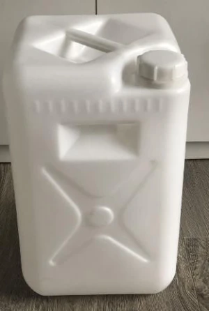 20L HDPE Square Bucket | Vertical Anti-Slip Ribs | Closed-Top | 100% Virgin HDPE | UN I/II/III Available