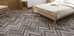 Customized Colorful SPC Fishbone Flooring Vinyl Floor For Sale