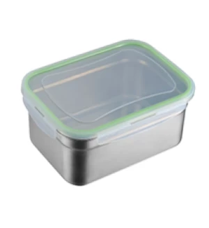Stainless steel crisper (with plastic lid)