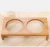 Import High Quality Wooden Support Pet Bowls Dog Bowl Ceramic Double Bowls Set For Cats from China