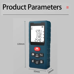 Handheld laser distance meter rangefinder 50m/80m/100m/120m for DIY Decorating Construction Survey KL03
