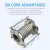 Import 304 stainless steel compensator flange type DN100 pipe special metal corrugated expansion joint expansion joint from China