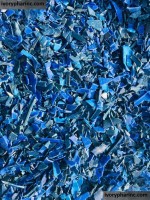 HDPE blue drum scrap, HDPE drum scrap, regrind, bale