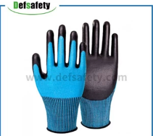 Anti-Cut Gloves - 13G/15G/18G PU Coated - 4X42\4X43 Level B/C/D/E.