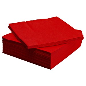 Wholesale Eco-Friendly safe Print 17Gsm Towel Red Paper Napkin