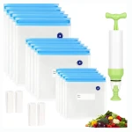 Wholesale Vacuum Storage Bags Large With Zipper Valve Vacuum Pump & Sous Vide Cooker Accessories Embossed Vacuum Seal F